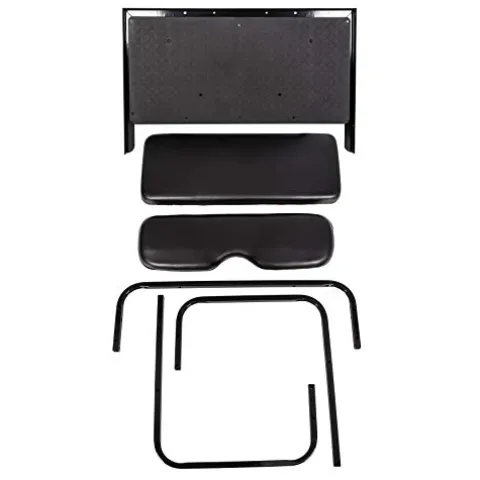 7BLACKSMITHS Rear Back Seat Kit for EZGO TXT Golf Cart Black
