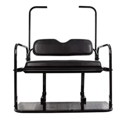 7BLACKSMITHS Rear Back Seat Kit for EZGO TXT Golf Cart Black