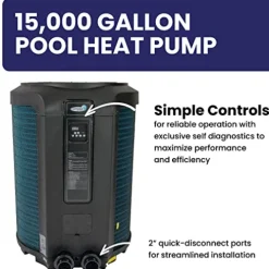 Blue Torrent Pumps ComforTemp Pool Heat Pump 53,000 BTU