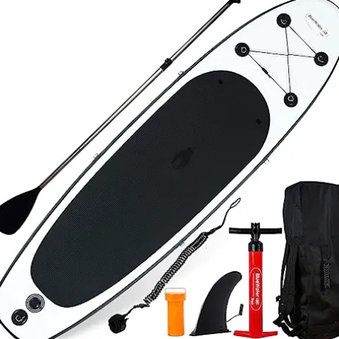 Blue Water Toys Inflatable Stand Up Paddle Board Kit Black