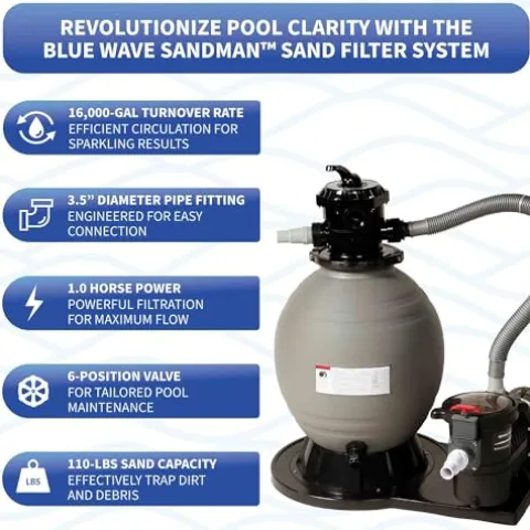 Blue Wave Affinity 27-ft Round 52-in Deep Above Ground Swimming Pool Gray