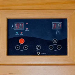 Blue Wave HeatWave BSA2402 1-2 Person Hemlock Carbon Infrared Sauna Hemlock