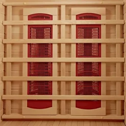 Blue Wave HeatWave BSA2406 2-Person Deluxe Ceramic Infrared Sauna, 1-2, Hemlock