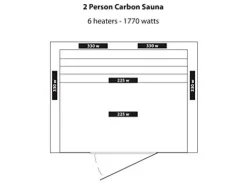 Blue Wave HEATWAVE Radiant Saunas 2-Person Hemlock Infrared Sauna Brown