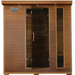 Blue Wave HeatWave SA1318 Klondike 4 Person Cedar Infrared Sauna Bronze