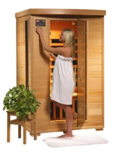 Blue Wave HeatWave SA2406 2-Person Sauna with Ceramic Heaters and Chromotherapy System