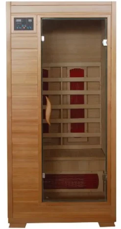 Blue Wave 1-Person Infrared Sauna with Ceramic Heaters and Sound System