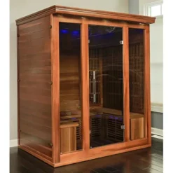 Blue Wave Radiant Saunas BSA1315 Cedar Elite 3-4 Person Infrared Sauna Wood