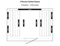 Blue Wave Radiant Saunas BSA2418 4-Person Hemlock Infrared Sauna