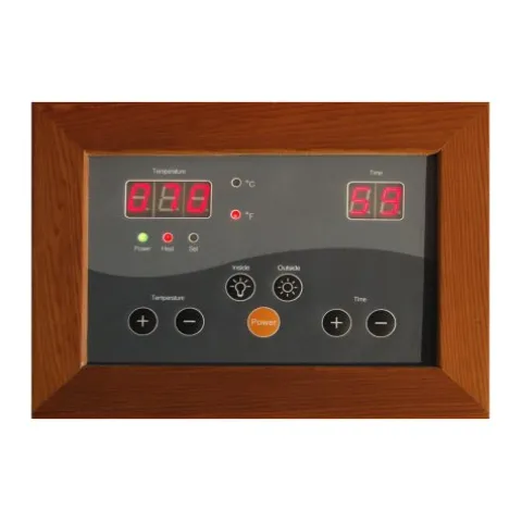 Blue Wave Radiant Saunas 4-Person Cedar Infrared Sauna with 9 Carbon Heaters, Chromotherapy Lighting, Oxygen Ionizer, Music System