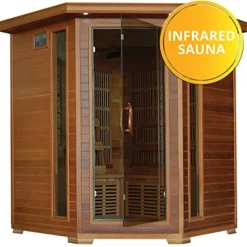 Blue Wave Radiant Saunas BSA1320 Whistler Cedar Infrared Sauna 3-4 Person