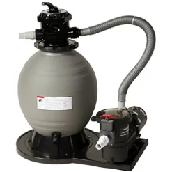 Blue Wave San Pedro 15×30-ft Oval 52-in Deep Steel Wall Pool Package Gray