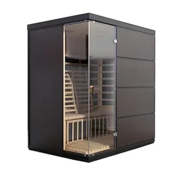 Blue Wave Sirona 3-Person Hemlock Infrared Sauna Espresso