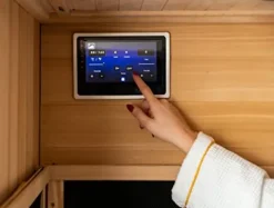 Blue Wave Sirona 3-Person Hemlock Infrared Sauna Espresso