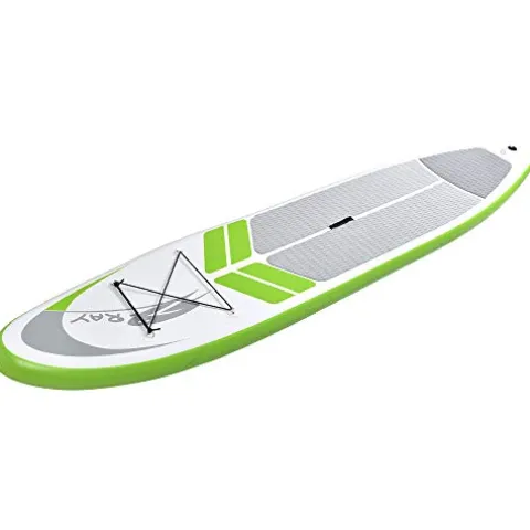 Blue Wave Sports Manta Ray Inflatable Paddleboard 12-Foot Green/White