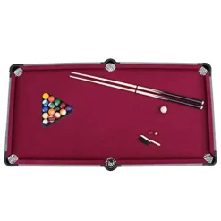 Blue Wave Sports Pendleton 6-ft Portable Pool Table – Driftwood Finish Burgundy