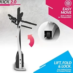 Bluefin Fitness KICK 2.0 High-Speed Folding Treadmill Black