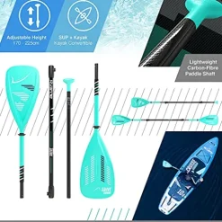 Bluefin SUP 14′ Sprint Carbon Stand Up Paddle Board Kit Blue