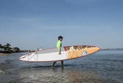 Boardworks Great Bear Touring Stand Up Paddleboard Bamboo/Red/White