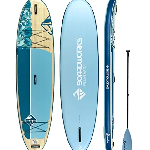 Boardworks Kanaloa SHUBU Inflatable Stand-Up Paddle Board (iSUP) Complete Kit – 10’4 Kanaloa