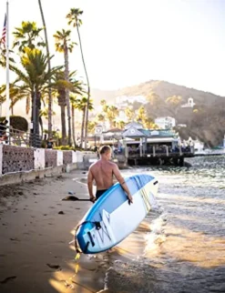 Boardworks Kraken All-Water Inflatable Stand-Up Paddleboard SUP Complete Kit 11′ White/Blue/Orange