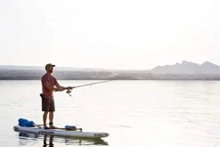 Boardworks Raven Touring All Water Stand Up Paddleboard EXP Veneer Epoxy Hardboard 12′ 6″ Bamboo/Grey/Teal