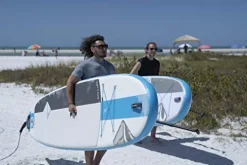 Boardworks SHUBU Riptide Inflatable Stand-Up Paddle Board (iSUP) Complete Kit Blue/White/Grey