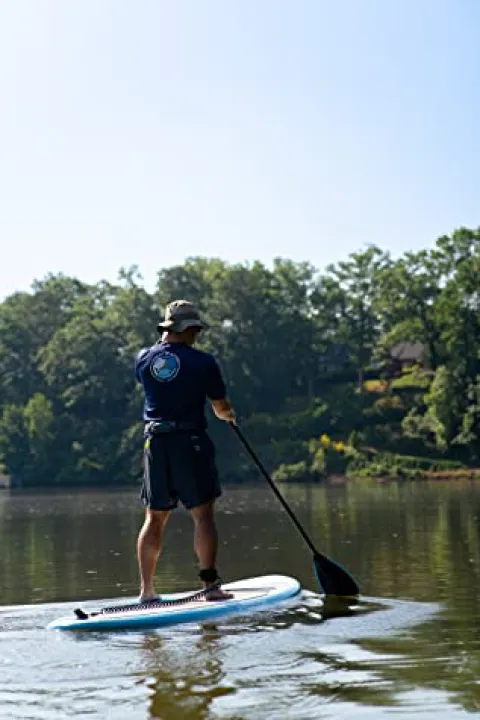 Boardworks Sōlr Recreational Stand Up Paddleboard 10′ 6″ Blue/Yellow/Grey