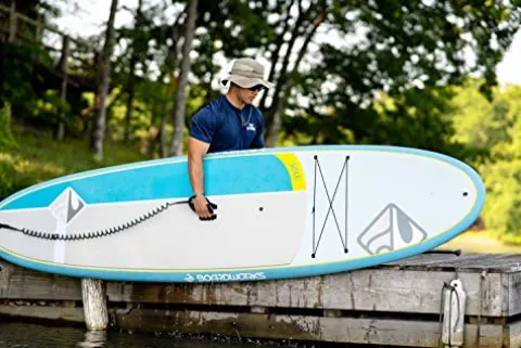 Boardworks Sōlr Recreational Stand Up Paddleboard 10′ 6″ Blue/Yellow/Grey