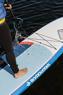 Boardworks Sōlr Stand Up Paddleboard 10′ 6″ Blue/White/Grey