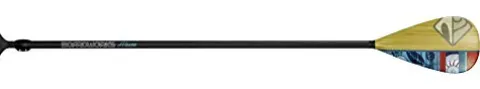 Boardworks SUP Paddle Fiberglass Blade Adjustable Carbon Fiber Shaft 70-86 Inches Carbon/Bamboo