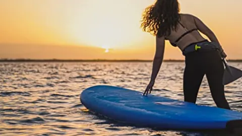 Boardworks Surge Recreational Stand Up Paddleboard 10′ 6″ Blue/White