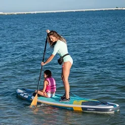 Body Glove Cruiser+ Inflatable Stand Up Paddle Board Teal/White