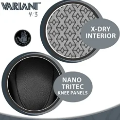 Body Glove Men’s Variant 4/3MM Long Sleeve Chest-Zip Full Wetsuit Grey/Black