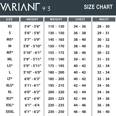 Body Glove Men’s Variant 4/3MM Long Sleeve Chest-Zip Full Wetsuit Grey/Black