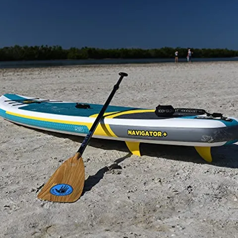 Body Glove Navigator+ Inflatable Paddle Board Package Aqua/Yellow