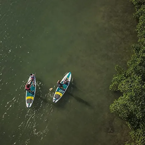 Body Glove Navigator+ Inflatable Paddle Board Package Aqua/Yellow