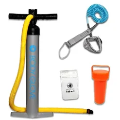 Body Glove Performer 11 Inflatable Stand Up Paddle Board Package Silver/Charcoal