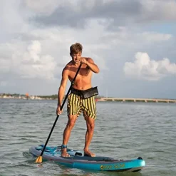 Body Glove Performer 11 Inflatable Stand Up Paddle Board Package Silver/Charcoal