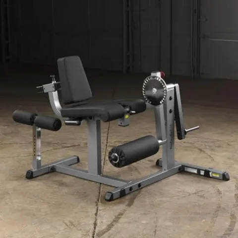 Body-Solid Adjustable Leg Extension and Curl Machine Silver