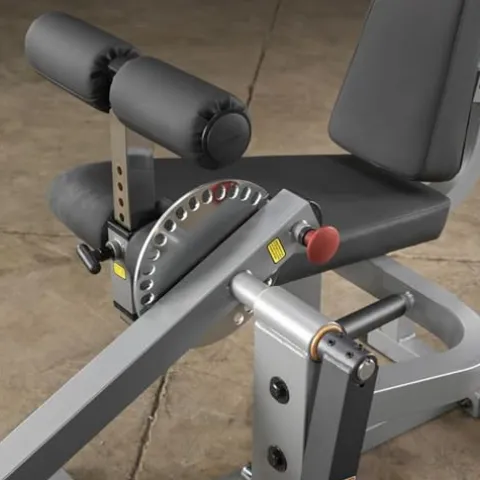 Body-Solid Adjustable Leg Extension and Curl Machine Silver