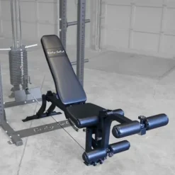 Body-Solid Adjustable Weight Bench with Leg Developer Black