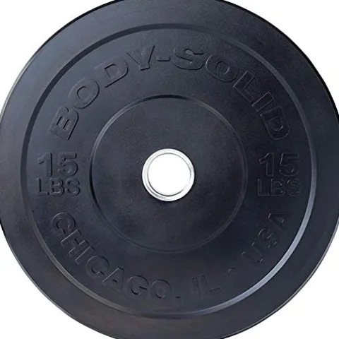 Body-Solid Chicago Extreme Bumper Plate Black