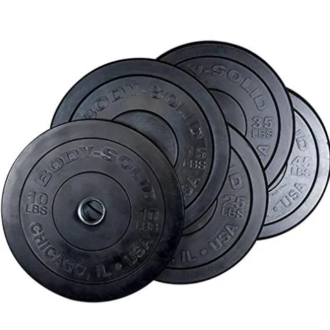 Body-Solid Chicago Extreme Bumper Plate Black
