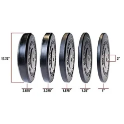 Body-Solid Chicago Extreme Bumper Plate Black