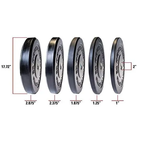 Body-Solid Chicago Extreme Bumper Plate Black