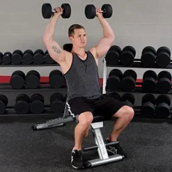 Body-Solid Commercial Round Head Rubber Dumbbell Set (SDPS900)