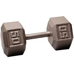 Body-Solid Dumbbell Rack with 5-50 lbs. Hex Set and Mat Grey