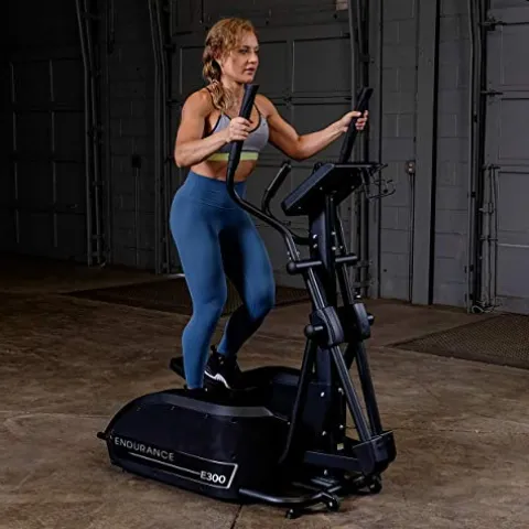 Body-Solid (E300) Elliptical Trainer Machine Grey, Black