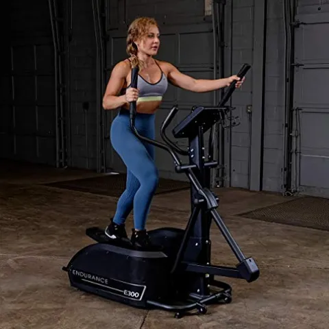 Body-Solid (E300) Elliptical Trainer Machine Grey, Black